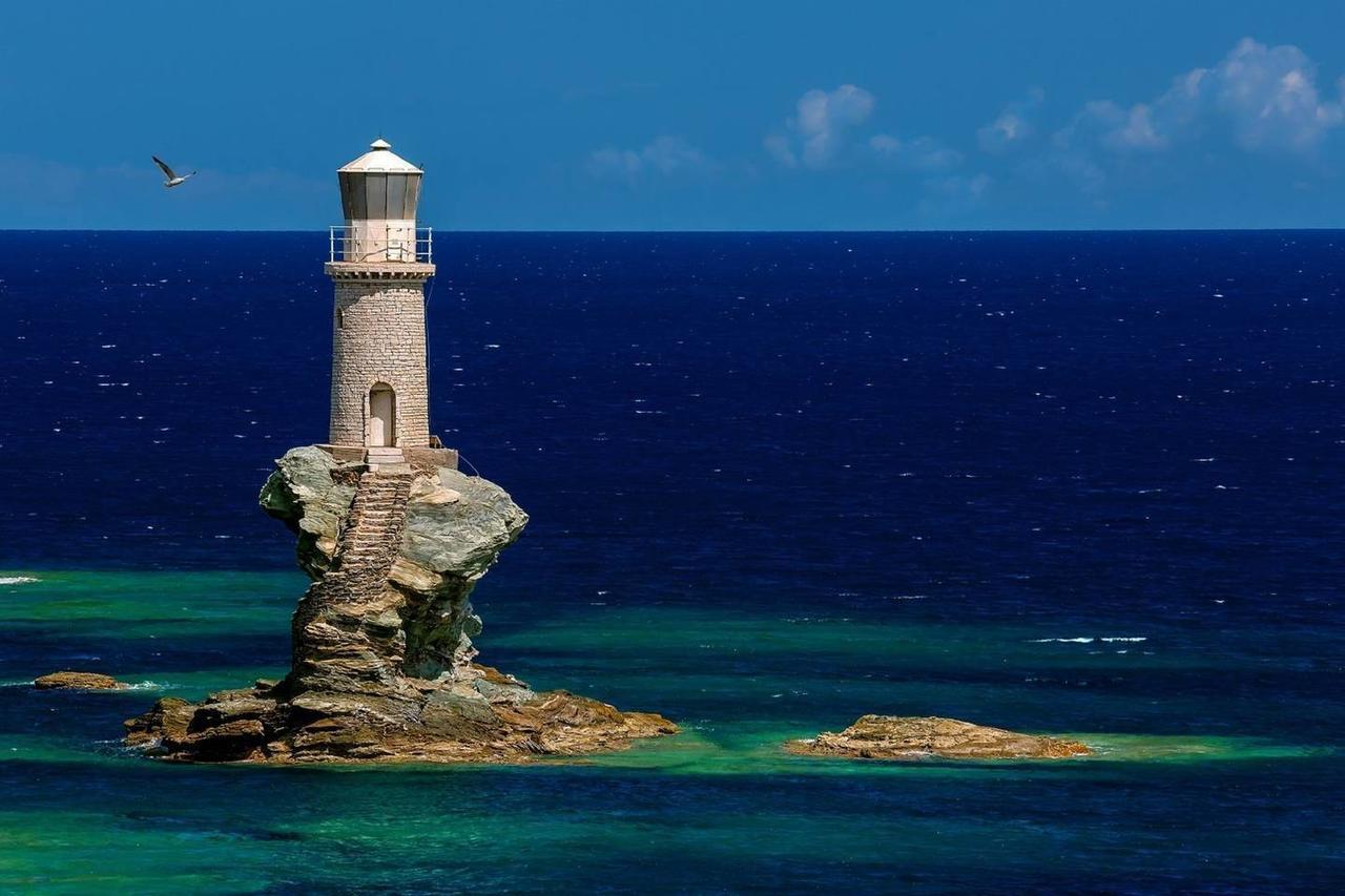 "Aura" Apt In Stone Tower 1690 • Andros Aidonia  Εξωτερικό φωτογραφία